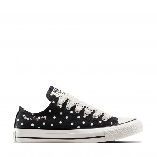 ☆か Купити Converse Chuck Taylor All Star Polka Dots OX Black/Vintage