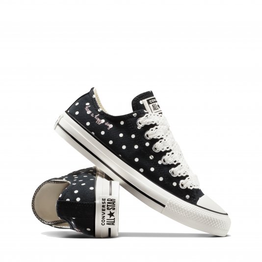 Купити Converse Chuck Taylor All Star Polka Dots OX Black/Vintage