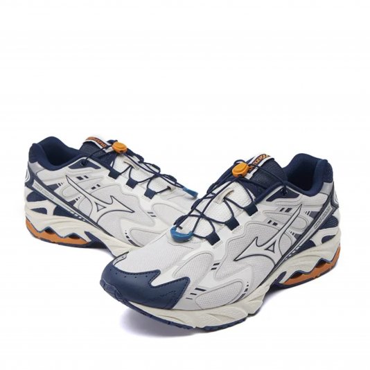 まゅ Купити Mizuno Wave Solar V2 Light Grey/Navy/Orange в MONOAD